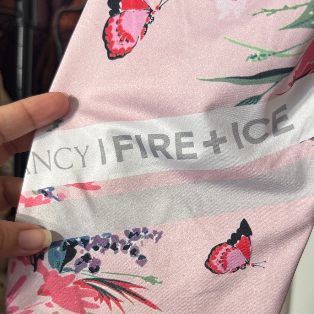 BOGNER X LoveShackFancy Lolei Ski Legging Pink Floral Butterfly GIRLS Sz 12/13Y - Picture 12 of 16